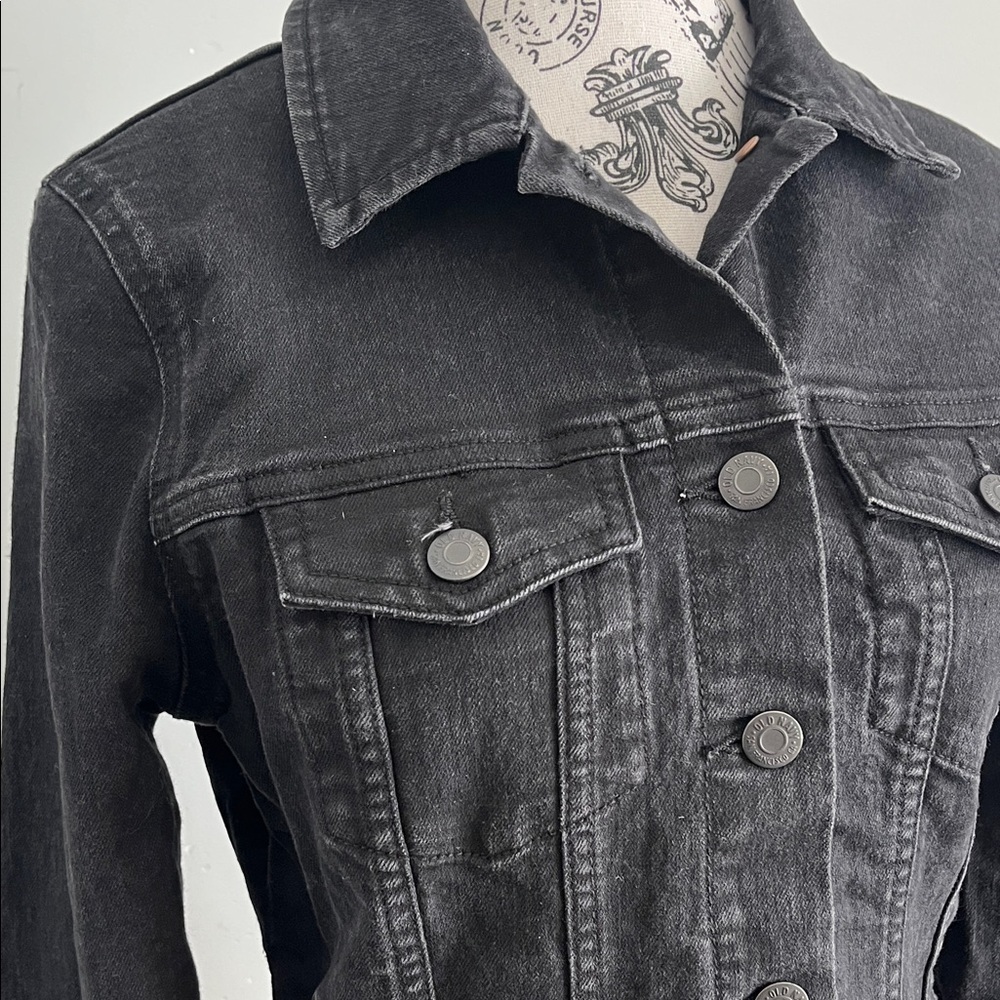 Old Navy Black Denim Jacket – Classic Fit – Size Small - Picture 3 of 7